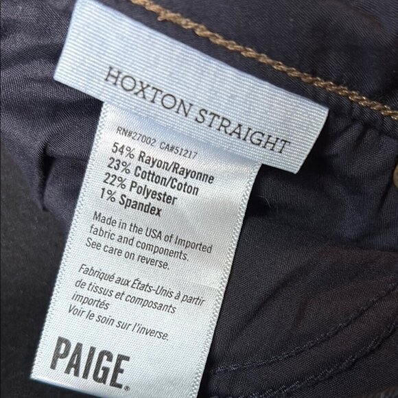 🔥 PAIGE Hoxton Straight Jeans – Mona Wash, Size 28 🔥 - Picture 12 of 15